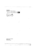 Sony TA-4650 - Owners Manual 